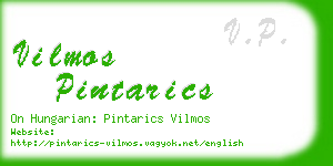 vilmos pintarics business card